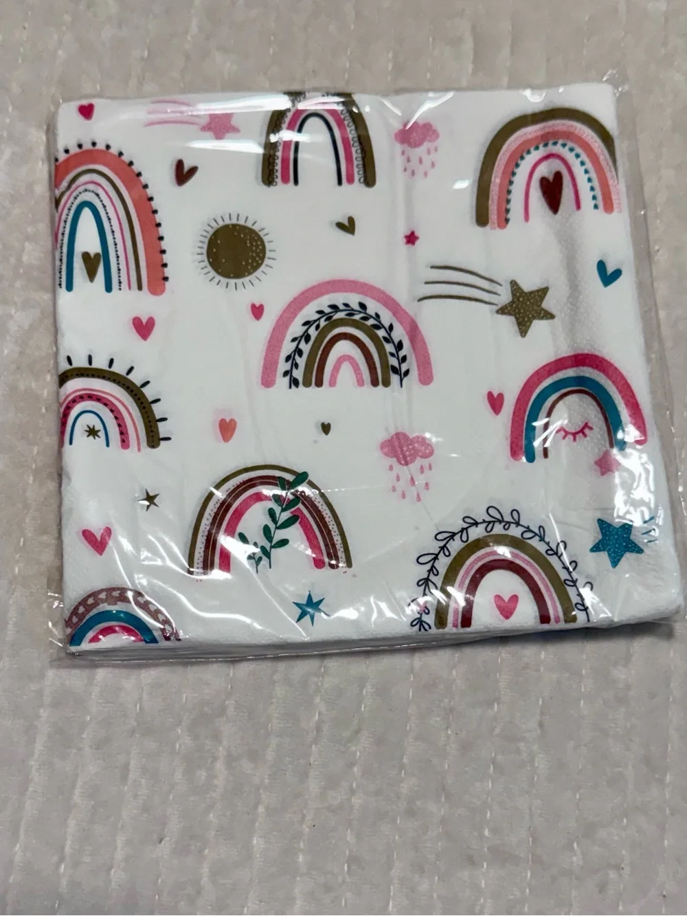 New Boho Rainbow Birthday 145 Piece Party Supplies (2 Sets Available)